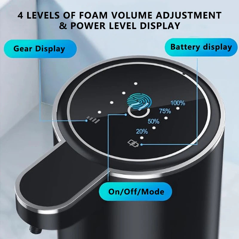 New Soap Dispenser Touchless Sensor Smart Washing Hand Foam and Liquid Mode for Bathroom Kitchen,Foam soap dispenser