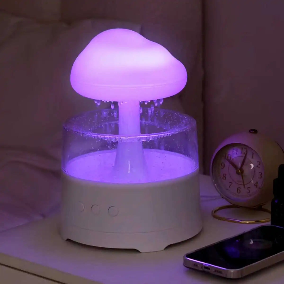 300ml USB Electric Aroma Diffuser Cloud-Shaped Colorful Ambient Light 3-Level Gradient Color Lighting Home Room Humidifier