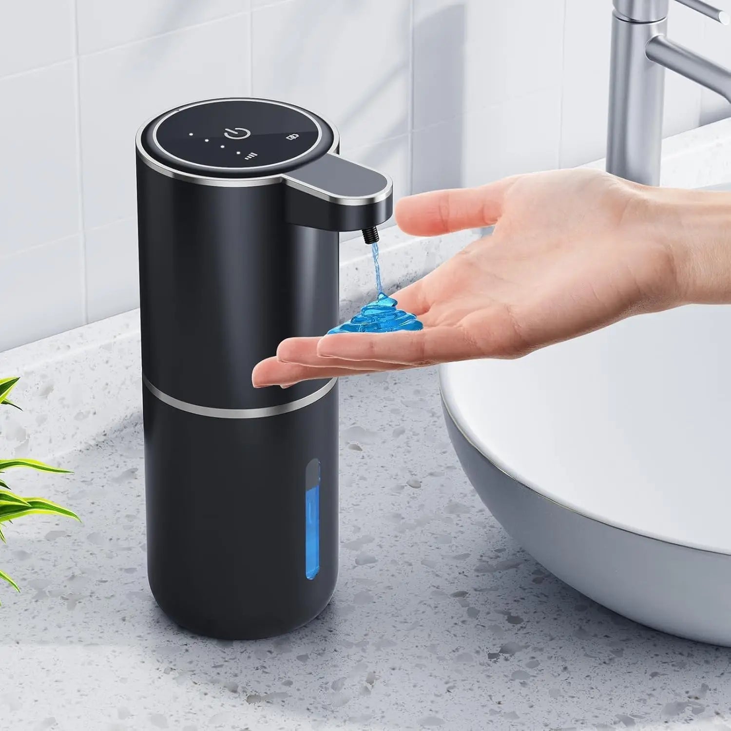 New Soap Dispenser Touchless Sensor Smart Washing Hand Foam and Liquid Mode for Bathroom Kitchen,Foam soap dispenser