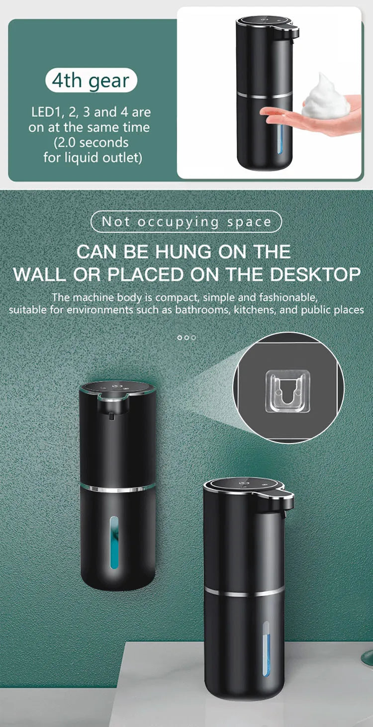 New Soap Dispenser Touchless Sensor Smart Washing Hand Foam and Liquid Mode for Bathroom Kitchen,Foam soap dispenser