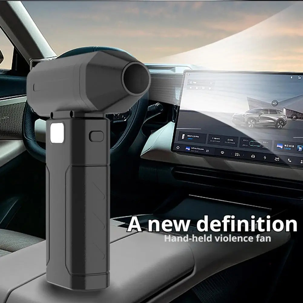 Powerful Violent Fan 150000RPM Mini Turbo Fan 5-Speed Handheld Portable Dust Blower Electric Dryer Screen Display for Car Comput