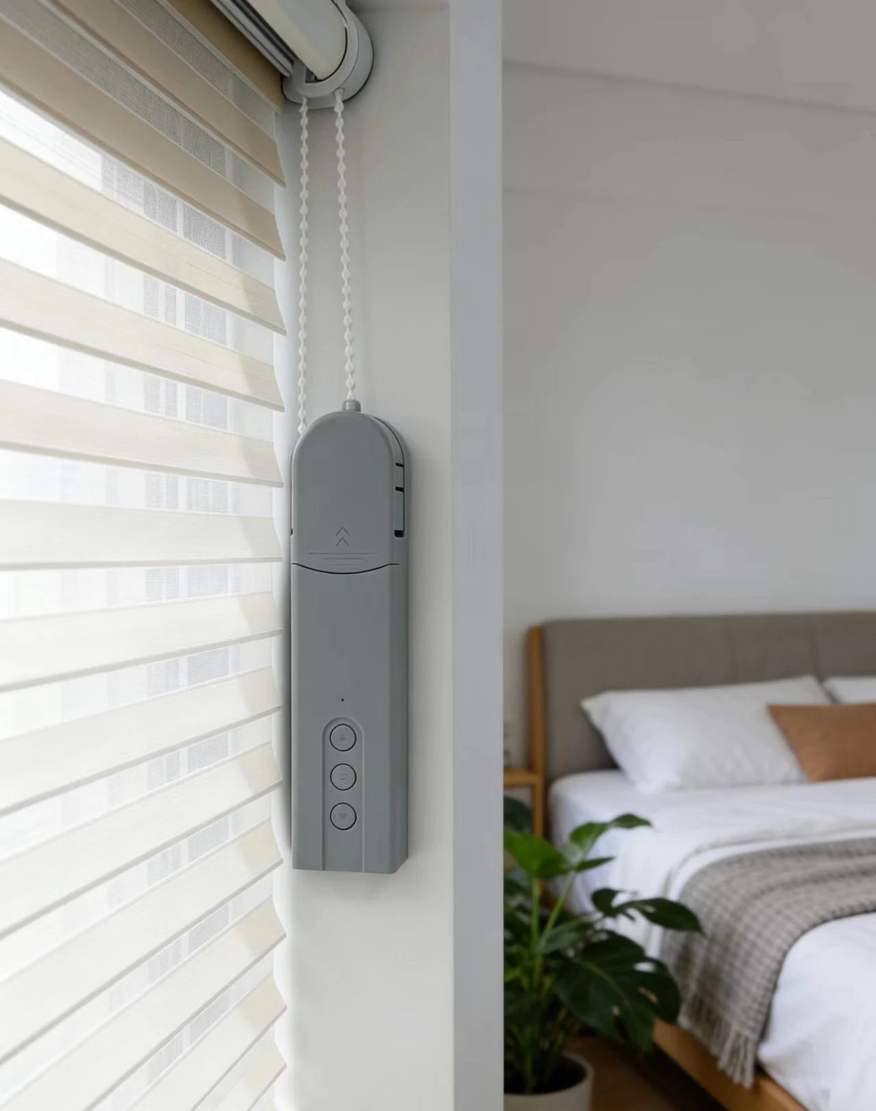 Tuya WiFi Smart Curtain Motor, ZigbeeElectric Roller Blinds Driver, Alexa Google Home Voice Control, Automatic Pull Cord Chain