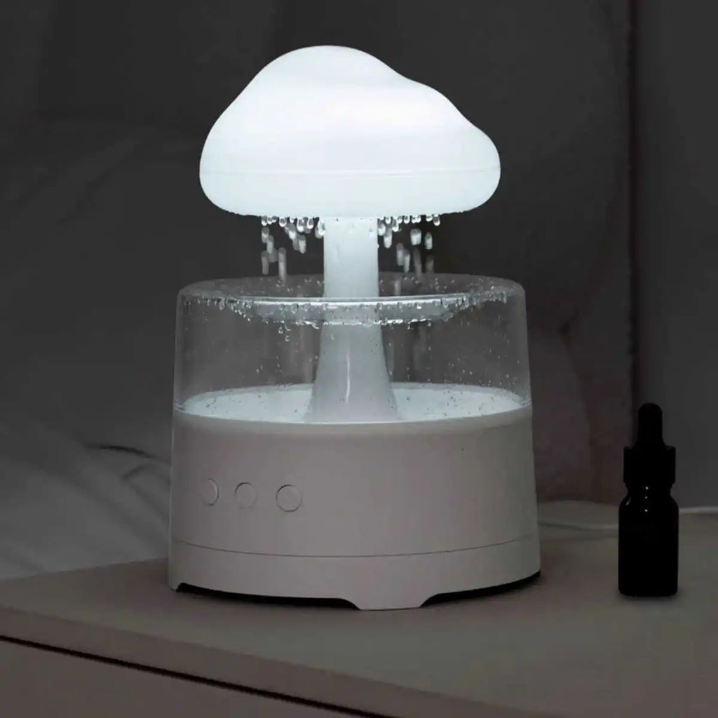 300ml USB Electric Aroma Diffuser Cloud-Shaped Colorful Ambient Light 3-Level Gradient Color Lighting Home Room Humidifier