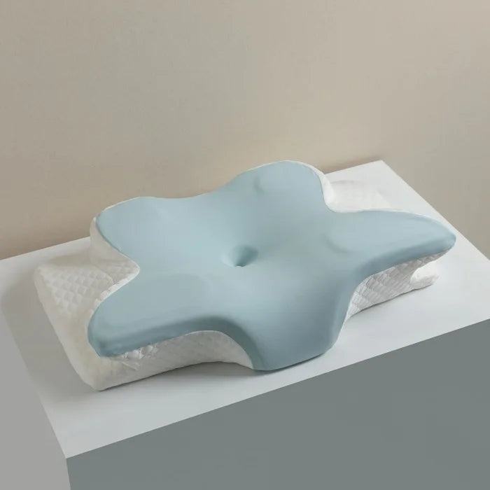 Butterfly Shape Memory Foam Pillow Ergonomic Design for Neck Pain Relief Back Side Sleepers Cervical Pillow Sleep Relaxation