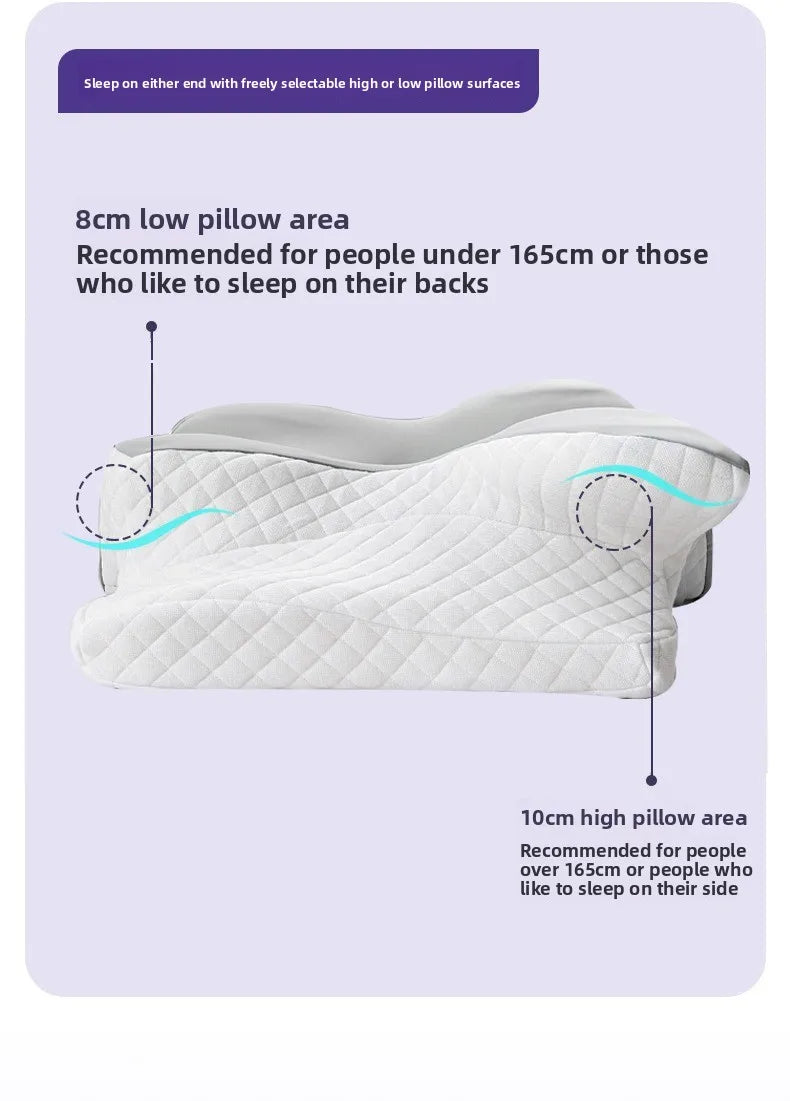 Butterfly Shape Memory Foam Pillow Ergonomic Design for Neck Pain Relief Back Side Sleepers Cervical Pillow Sleep Relaxation