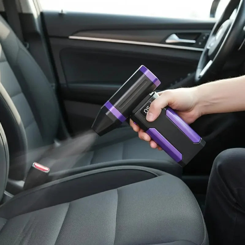 Powerful Violent Fan 150000RPM Mini Turbo Fan 5-Speed Handheld Portable Dust Blower Electric Dryer Screen Display for Car Comput