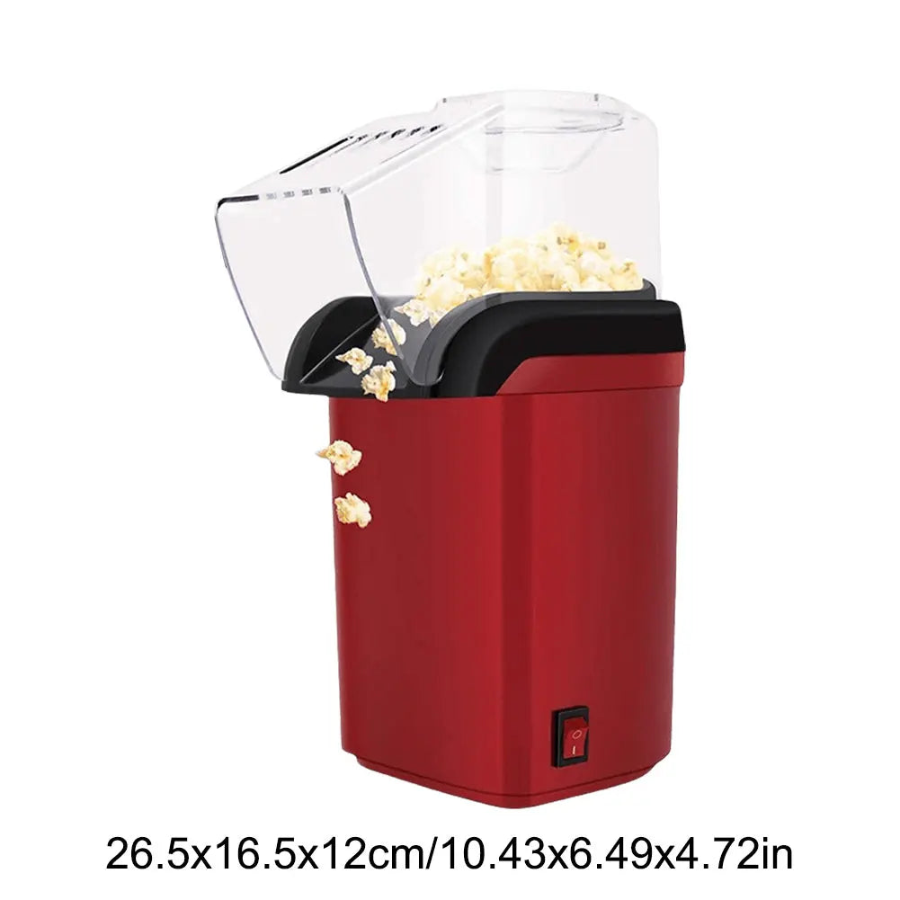 HOMEFISH Mini Electric Popcorn Machine Fully Automatic High Popping Rate Air Popper for Home Kitchen