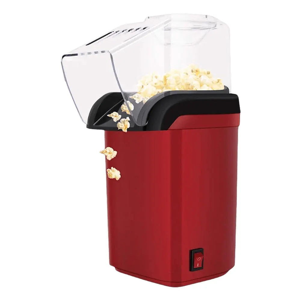 HOMEFISH Mini Electric Popcorn Machine Fully Automatic High Popping Rate Air Popper for Home Kitchen