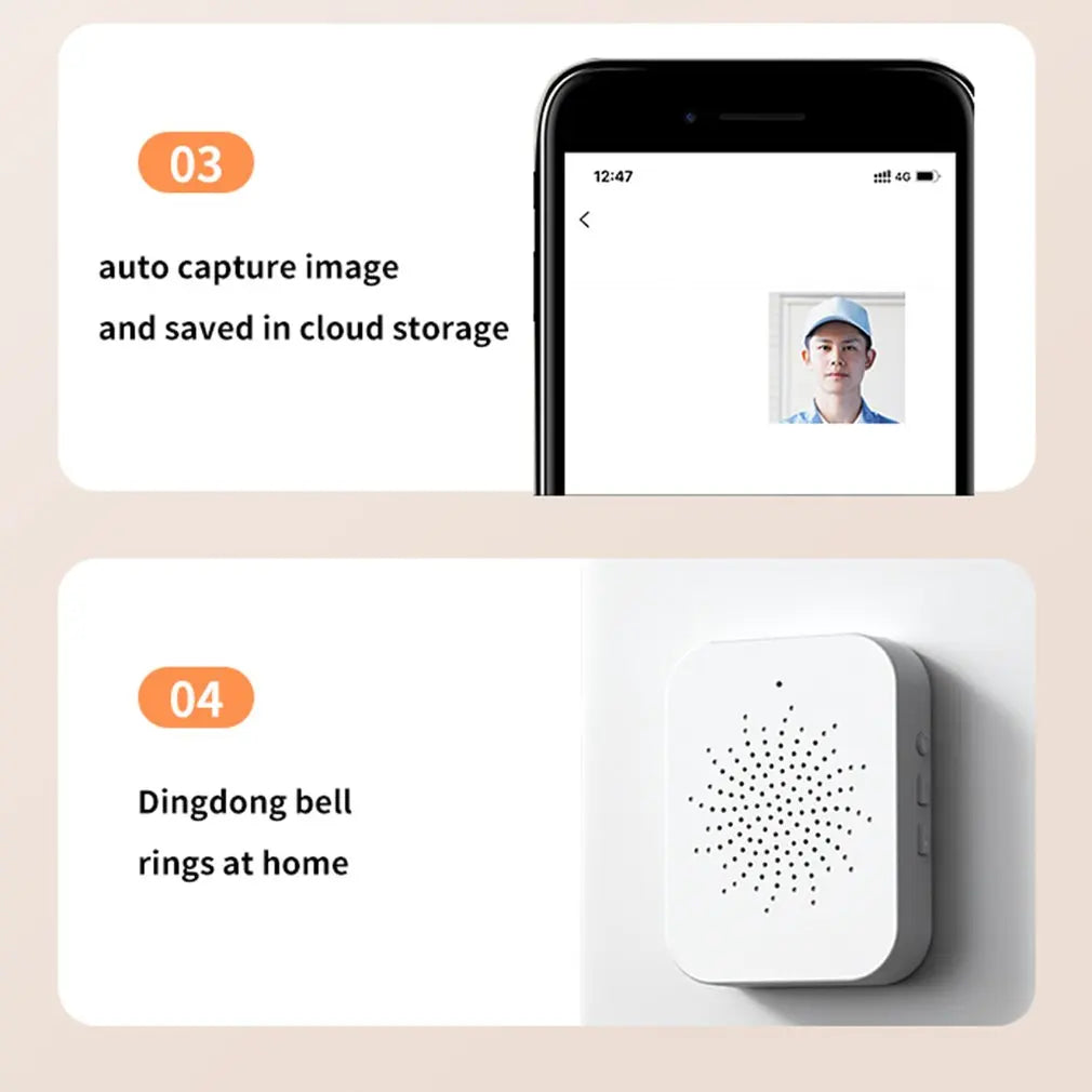 HD Doorbell Outdoor Door Bell Wireless WiFi Camera Security Night Vision Video Intercom Voice Change For Home Monitor Door Phone