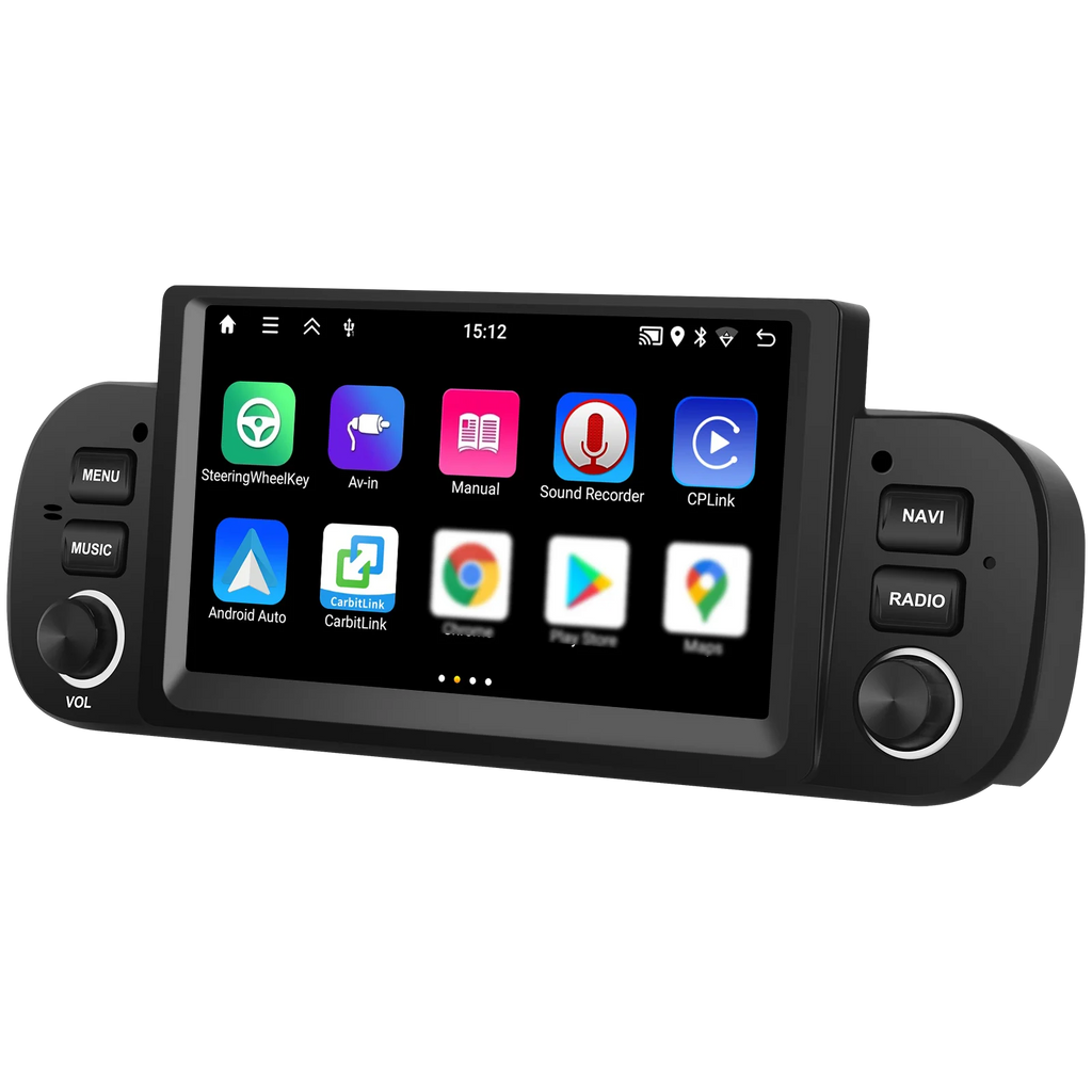 Podofo 6.2'' CarPlay Android Auto Car Stereo Radio 2+64G Multimedia Player With FM GPS Bluetooth WIFI For FIAT PANDA 2013-2020