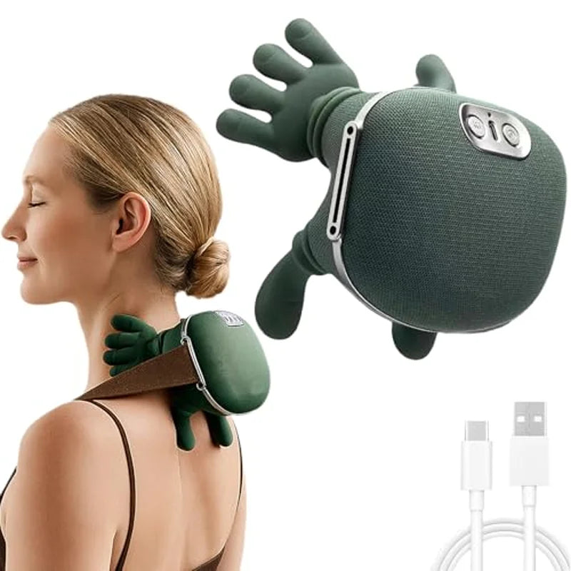 New shoulder and neck massager, neck massager, fully automatic charging finger press hand massager (without heating)