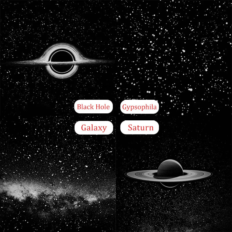 USB galaxy Projector Night Light Car Mood Light Cool Stuff For bedroom LED Starry Star Lamp Party Home Gaming Decor Saturn