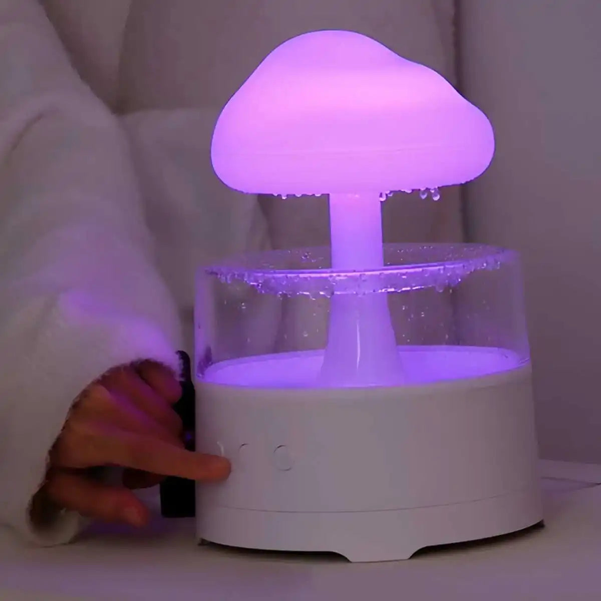 300ml USB Electric Aroma Diffuser Cloud-Shaped Colorful Ambient Light 3-Level Gradient Color Lighting Home Room Humidifier