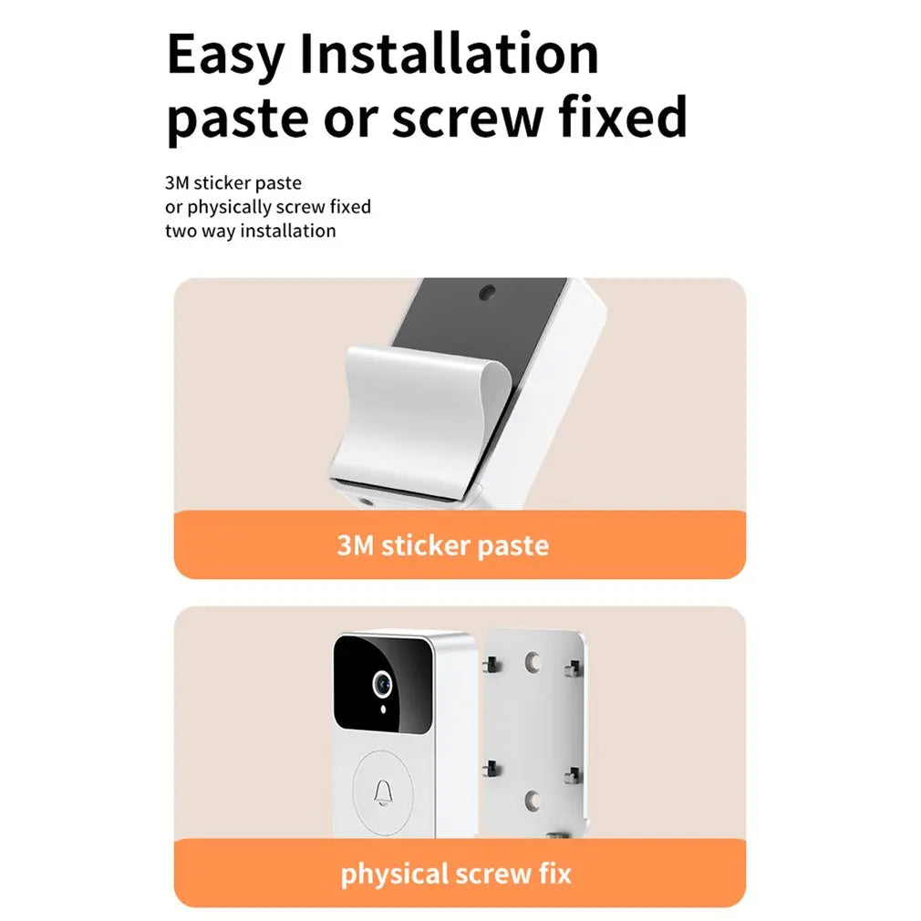 HD Doorbell Outdoor Door Bell Wireless WiFi Camera Security Night Vision Video Intercom Voice Change For Home Monitor Door Phone